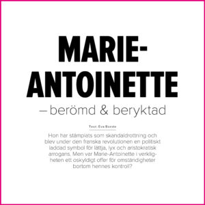 Digital artikel om Marie-Antoinette