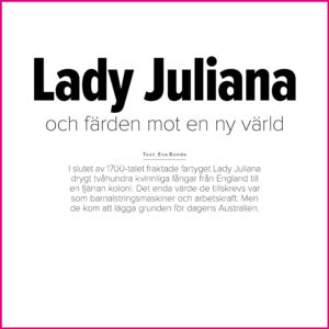 Digital artikel om Lady Juliana