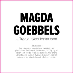 Digital artikel om Magda Goebbels