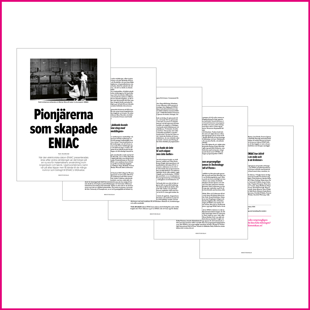 Digital artikel om ENIAC